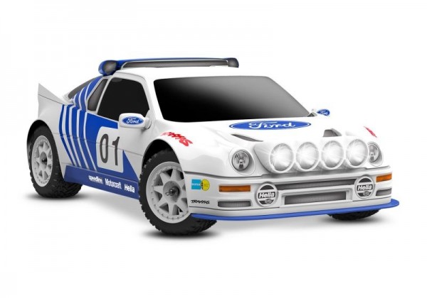 TRAXXAS MINI-Rally VXL-Power 4x4 blau Ford RS200 RTR Brushless, HD-Teile, mit 2S Lipo/Lader