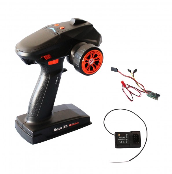 DF MODELS RACE X6 5-KANAL SENDER INKL. 6-KANAL EMPFÄNGER