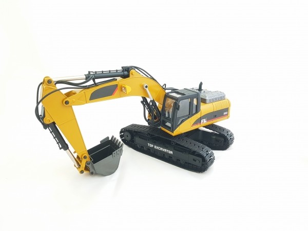 FM1580| Premium V3 - Die Cast Vollmetall-Bagger neue Version mit Rauch und Sound 1:14 mit 23 Kanal S