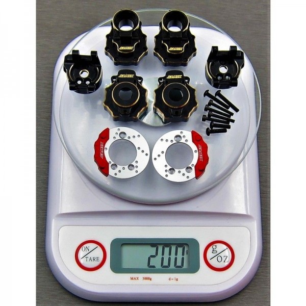 SAMIX TRX4 REAR HUB CARRIER &REAR HOUSING &KNUCKLE COVER TRX4 &SCALE BRAKE ROTOR &CALIPER SET 4 TYPE