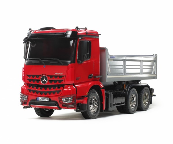 MERCEDES BENZ AROCS 3348 ROT/SILBER KIPPER 1:14