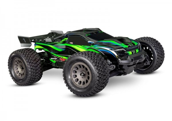 NEU TRAXXAS MINI-XRT 3S-Power 4x4 grün 1/16 Monster-Truck RTR Brushless, HD-Teile, mit 2S Lipo/Lader