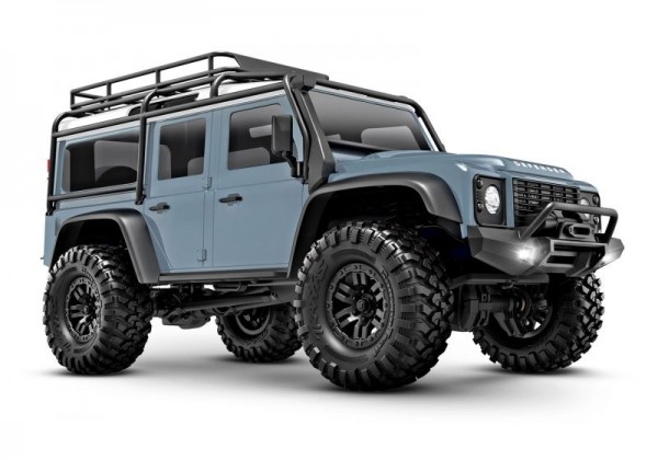 NEU TRAXXAS TRX-4M LR Defender 4x4 X-blau 1/18 Crawler RTR Brushed, mit Akku und USB Ladegerät